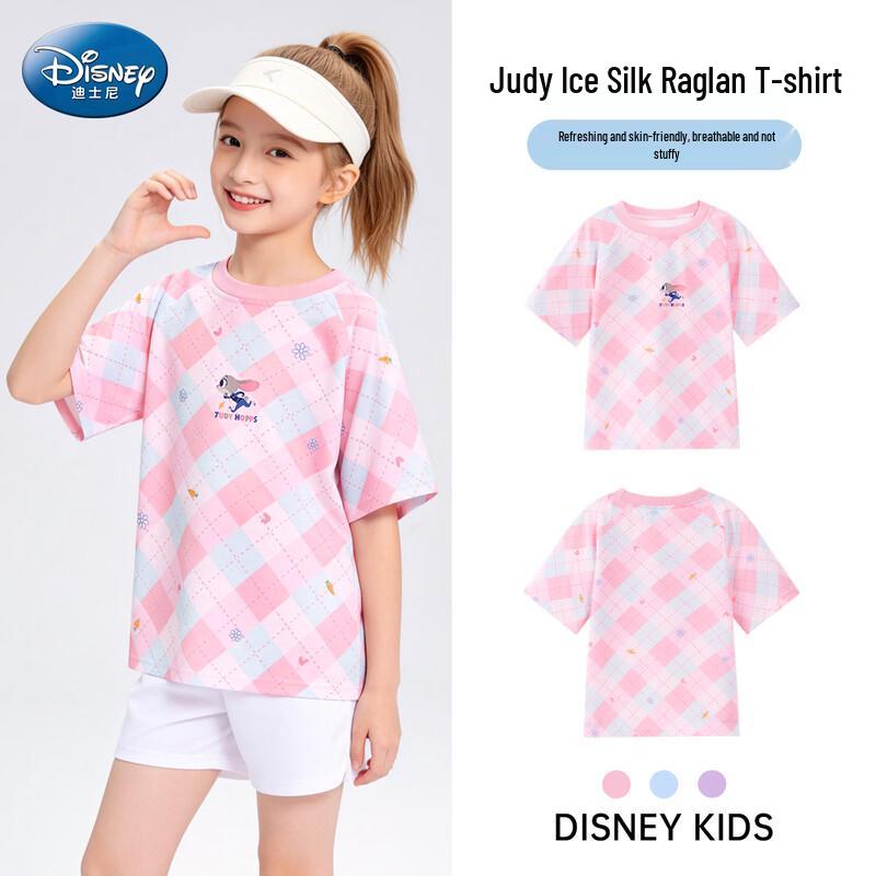Disney Girls' Zootopia Ice Silk Short Sleeve T-Shirt