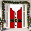 Santa Claus Christmas Hanging Cloth Fluorescent New Year Decoration  Entrance and Room