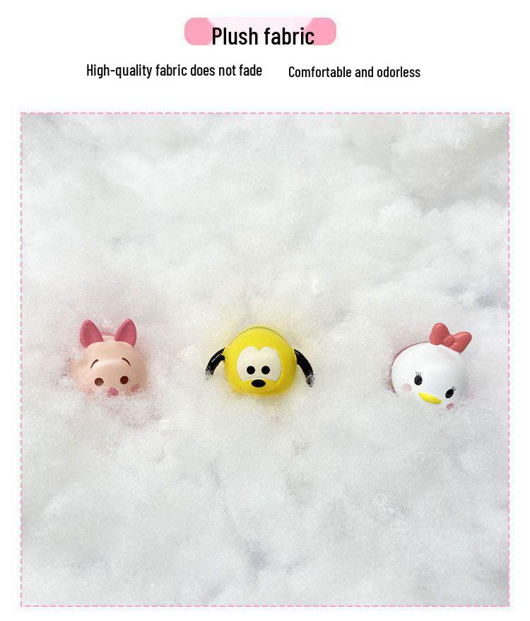 Plush Dog Headrest Pair - Cute Winter Neck Support for Car