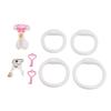 Bow Pink Negative Inverted Plastic Femboy Chastity Cages Male Chastity Device Penis Lock Sex Toys for Men Pet BDSM