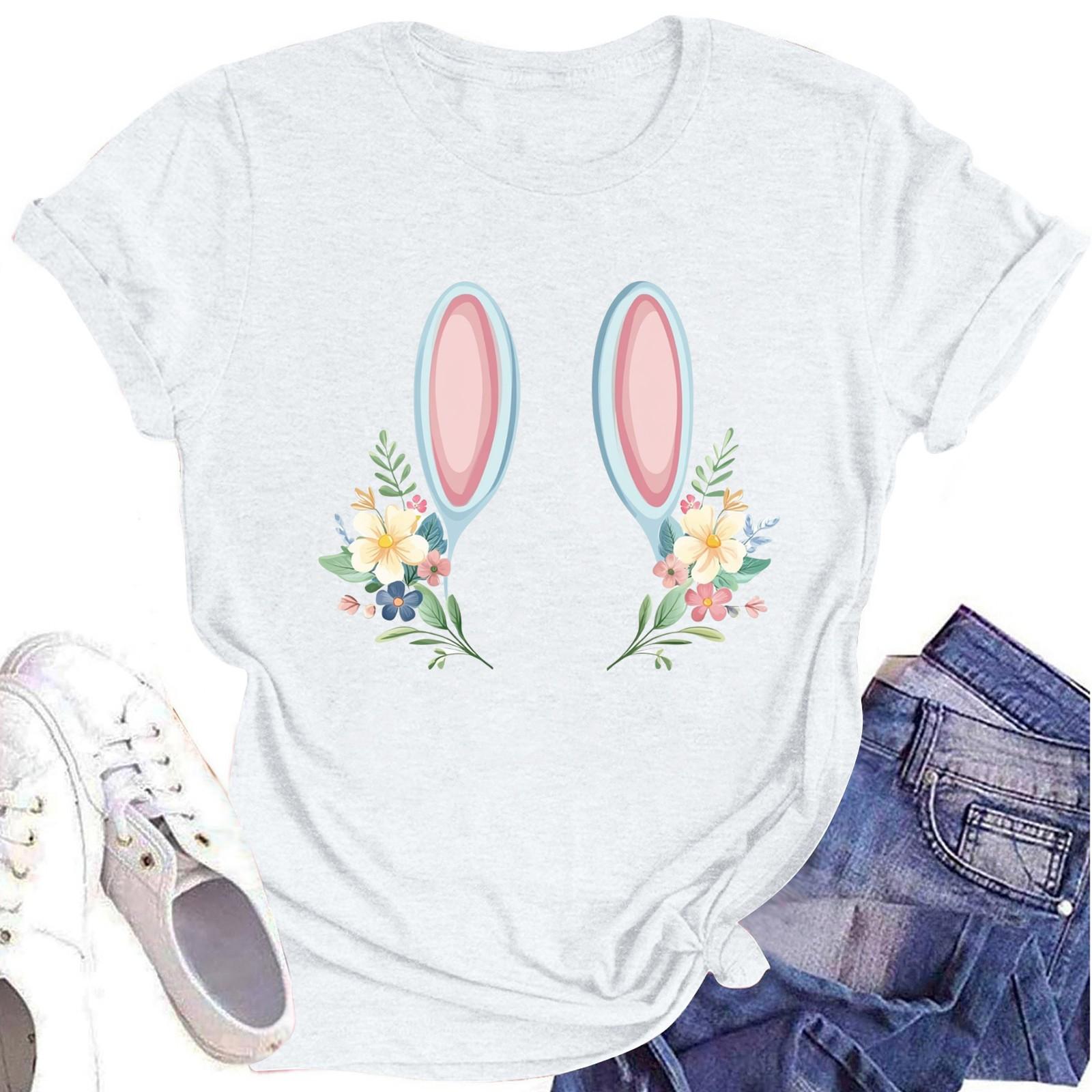 

Женская футболка с круглым вырезом и короткими рукавами M белый