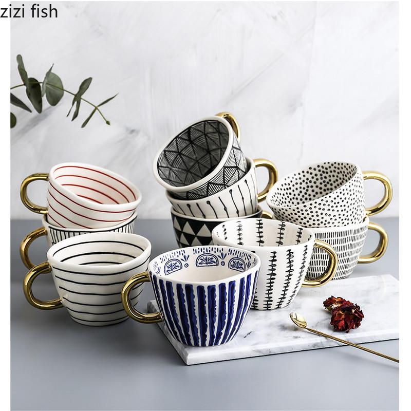 330ml Ceramic Mug with Handle Coffee Cup Afternoon Tea Cup Milk Tea Cups Milk Mug Coffee Mugs Drinkware Teacup Water Cups