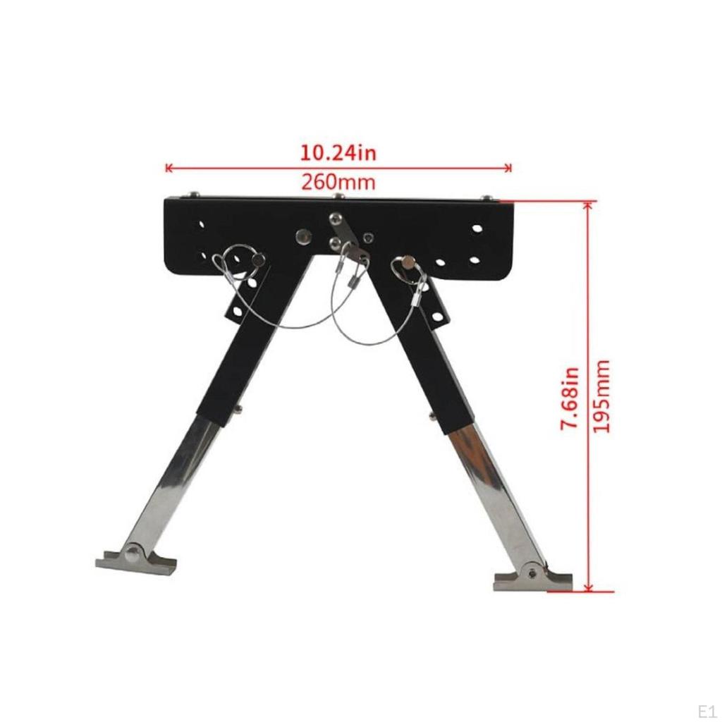 RV Step Stabilizer Sturdy Steel Support Rust Resistant for Camping, Outdoor