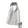 Italienische Damen Europäischer Stil Gerippte Kapuzen-Daunenjacke - Modische High-End Baumwoll-Oberbekleidung