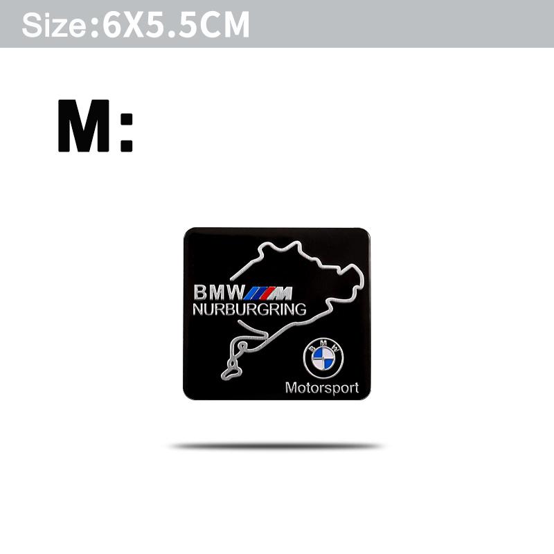 Sticker Emblemi Styling Auto Lega di Alluminio Parafango Auto Bagagliaio Stemmi Per BMW M E46 E90 E60 F30 F10 E39 E36 F20 G30 /Valvole Pneumatici Auto