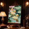 DIY Pearl Painting Set Duck Pattern Home Decoration Handmade Sticky Diamond Creative Canvas Pearl Art Painting Crafts Perfect Gift