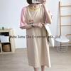 Summer Maternity & Nursing Dress: Short Sleeve Cotton Nightgown for Postpartum Moms