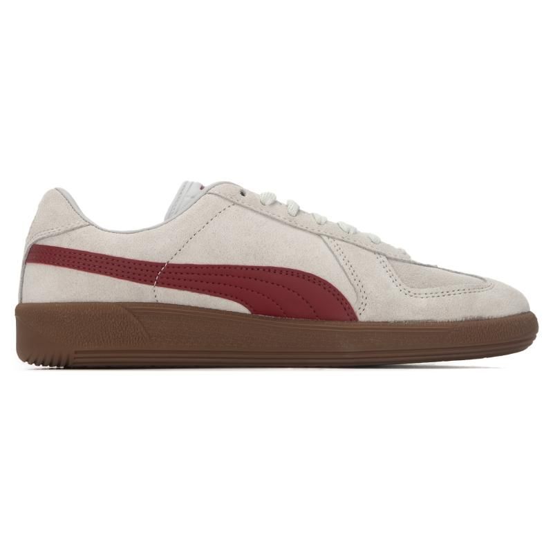Puma Army Trainer Suede Low Top Sneakers Unisex Sneakers White Gray Red 388156-02