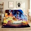 Benutzerdefinierter Name Avatar Welt Flanell Decke Überwurf Weich Warm Sofa Bett Dekor Einzigartiges Geschenk