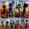 The Lonely and Terrifying Scarecrow Clear Phone Cases for Samsung S26 Ultra Galaxy S25 Edge S24 S23 FE S21 Plus S20 S22 S10 Cove