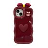 Love girl doll for apple 17promax mobile phone case iphone15 double bracket 16 bow 14 women