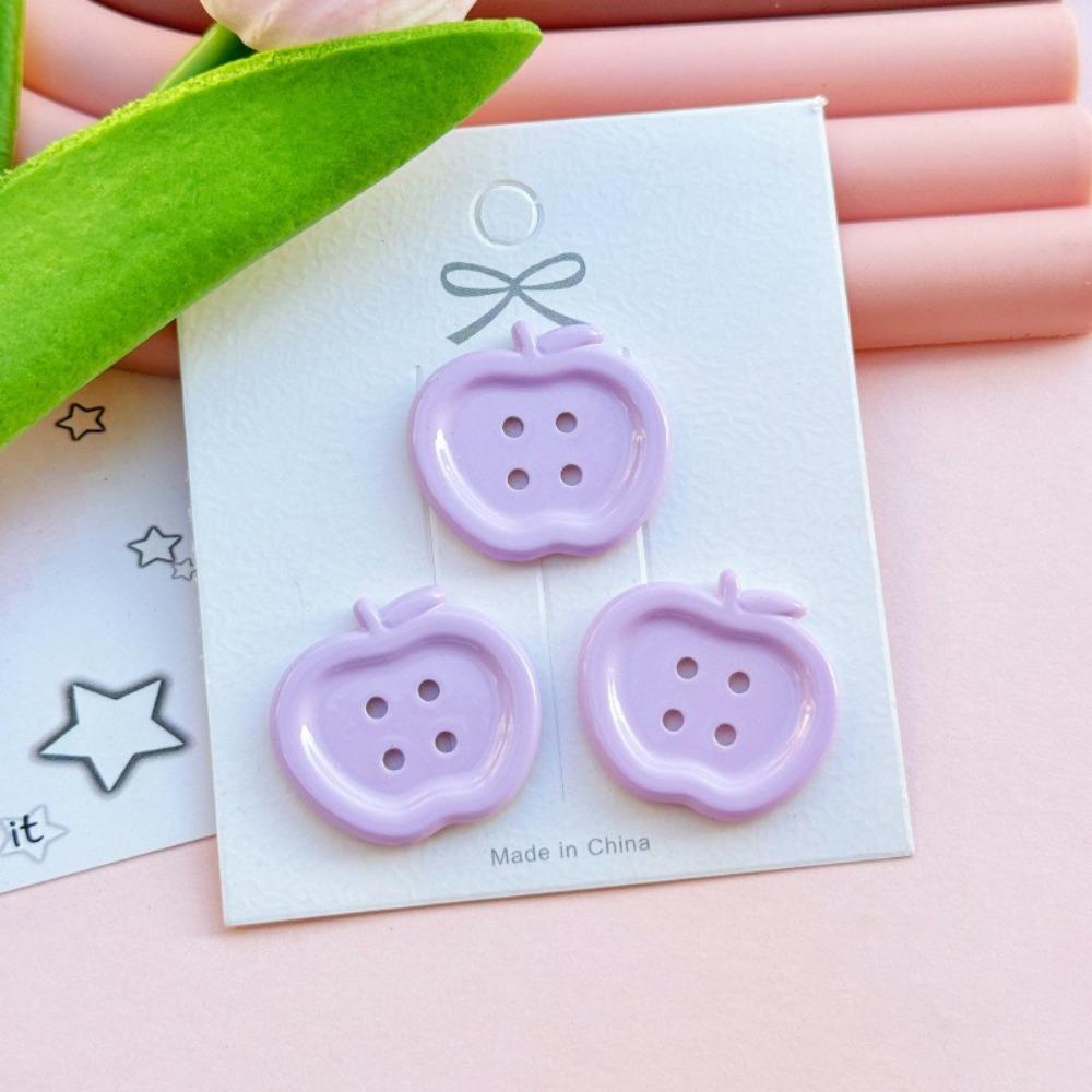 50 PCS New Resin Buttons Vintage Floral Garment Ornaments Cute DIY Doll Accessory