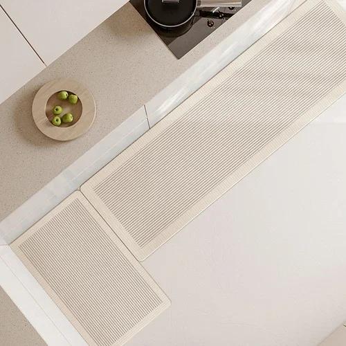 Kitchen Floor Mat Pvc Waterproof Oil-proof Carpet Mats Long Home Decoration Leather Rug Non-slip Custom Alfombra Cocina