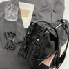 Shiny PU Shoulder Bag Women Fashion Crossbody Bag With Adjustable Strap Modern Design