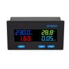 Digital Voltmeter Ammeter Panel 8 in 1 Multifunctional Power Meter Color LCD Display AC Energy Monitor AC60‑300V 20A