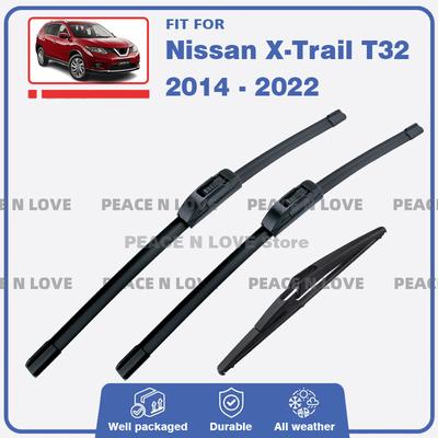Für Nissan X-Trail T32 2014 - Vorne Hinten Scheibenwischerblätter Windschutzscheibenbürsten Zubehör 2015 2016 2017 2018