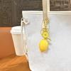 Resin Keyring Summer Vitality Lemon Shape Charm Keychain Couples Friends Key Chain Portable