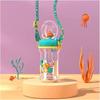 Widened Handle Whale Fountain Tumbler Double Drinking Lid Whale Cup Whale Spray Sippy Cup