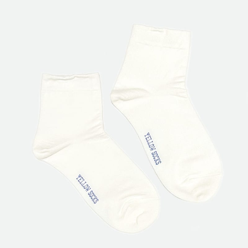 YELLOWSOCKS [NO PRESSURE] SHORT SOCKS WHITE