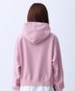 CRUSHST Slimline Crop Sweat Raglan Hoodie Pink
