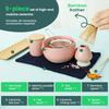1set Matcha Whisk Set Kit Elegant Matcha Set Matcha Making Set with Tea Scoop Ceramic Bowl Whisk Infuser Cup Kettle Teapot