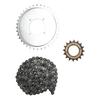114 Glieder Antriebskette 410 Ritzel 16 Zähne Ritzelsatz Kette Ritzelsatz für Roller Fahrräder