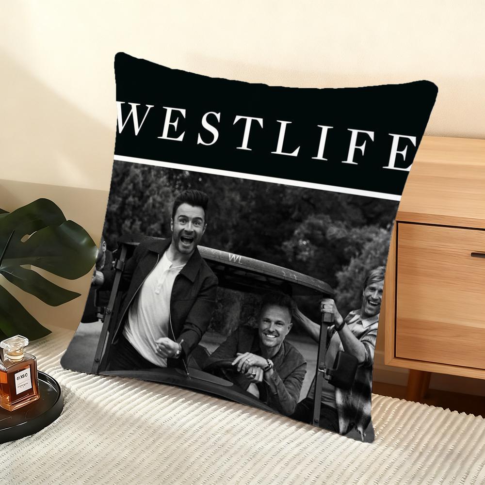 Cool W-Westlife Cushion Cover Soft Short Plush Pillow Cover Smooth Cozy Texture Aesthetic Cushion Case Home Decor