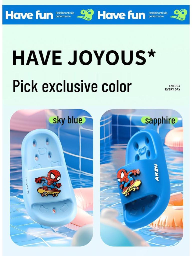 Kids' Summer Non-Slip EVA Bathing Sandals 2025: Two-Way Design for Boys and Girls