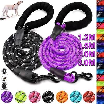 New Durable Ultra Long Nylon Reflective Dog Fur Pet Training Fur Medium To Large Dog Running Tracking Climbing Rope
