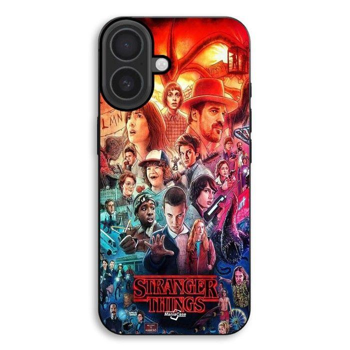 Hülle Für iPhone 17 Stranger Things Serie Staffel 4 schwarz