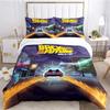 Back To The Future Pattern All Season Duvet Cover Bedding Comforter set Soft Quilt Cover and Pillowcases SingleDouble/Queen/King