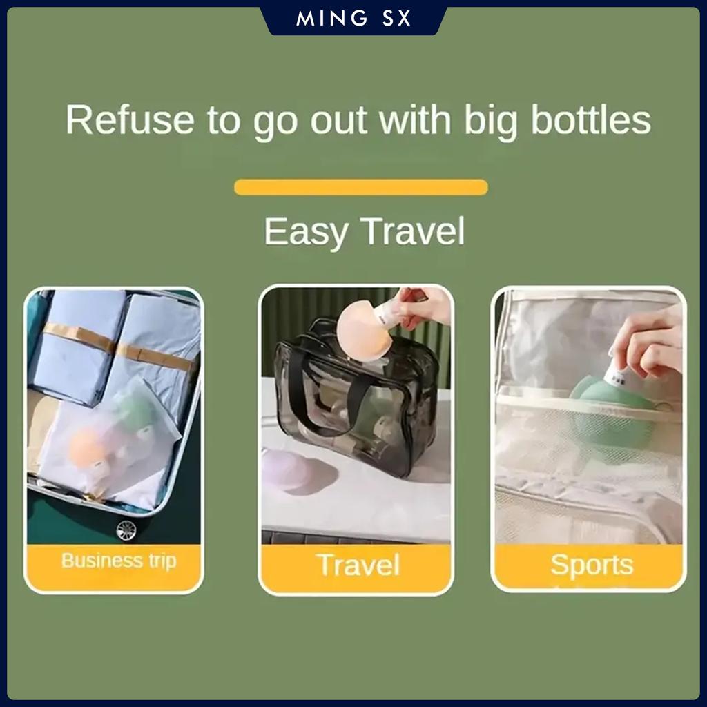 3PCS Travel Bottles for Toiletrie Shampoo Refillable Container Liquid Outdoor Accessories for Cometic Shampoo and Lotion Soap