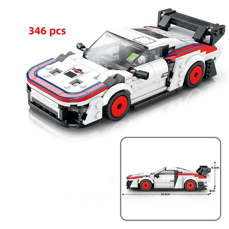 City Speed Sportbil Byggklossar Teknikbil Bil Carro Rennau Voiture Fordon MOC Utbildande Byggleksaker
