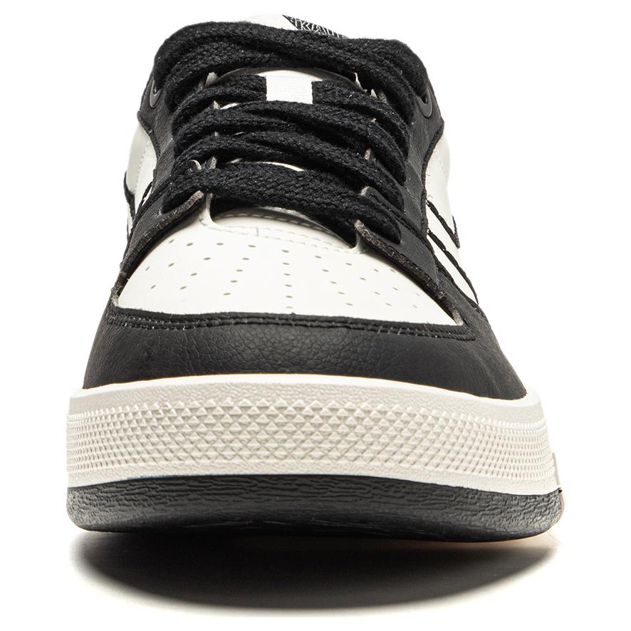 Li Ning Synthetic Leather Zengrong 92S Fashion Comfortable Non-Slip Wear-Resistant Low-Top Skate Shoes Men Sneaker White Black AEPU037-2