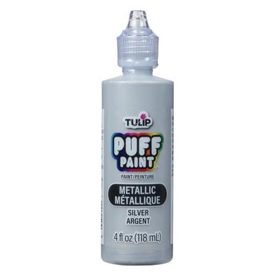 Tulip Metallic Dimensional Fabric 4 Silver Paint, Oz.