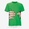 Cartoon Handgriff 3D-gedrucktes Kurzarm-T-Shirt Mock T-Shirt Herren-T-Shirt