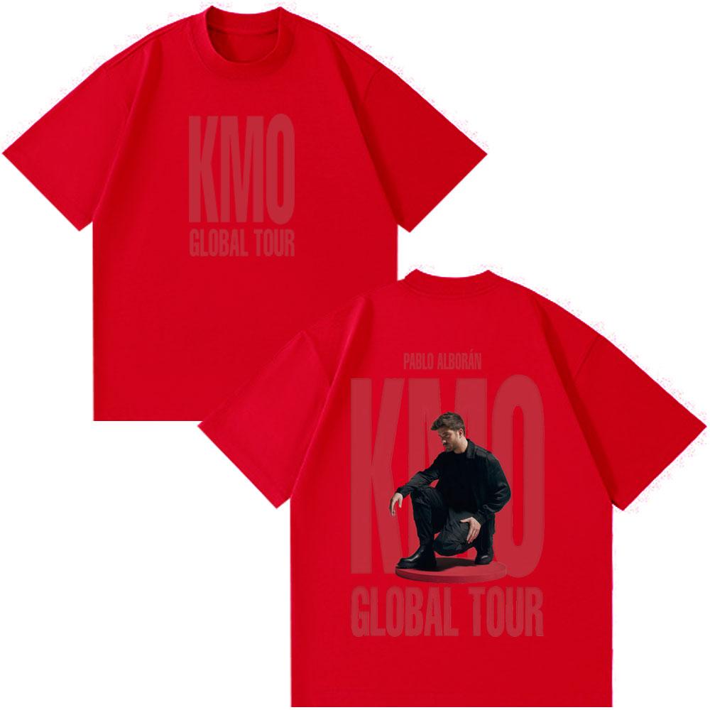 

Singer Pablo Alborán Kmo Global Tour 2026 Print T Shirt Men Women Hiphop Tshirts Shortsleeved Loose Aesthetic Trendy T Shirts S