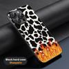 Cow print cteative painting art pattern Phone Case For iPhone 16 15 14 13 12 11 Plus Pro Max Limited Black hard case Sheepskin