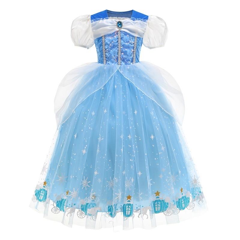 Princeznovské Cosplay Šaty Pro Dívky Z Bavlněné Směsi Na Halloween Divadelní Představení