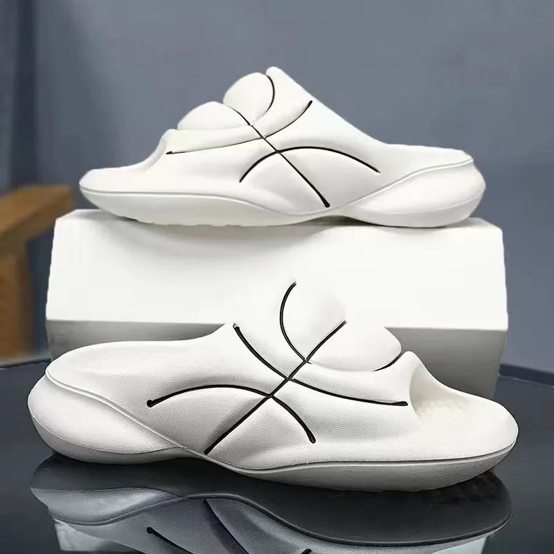 Summer Men Designer Slippers Indoor Outdoor Sandals Beach Casual Shoes Soft Sole Men Flip-flops Men's Sandals Big Size 40-47