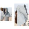 Women Sun Protection Fishing Hat Wide Brim UV Protection Sun Protection Hat for Summer Hiking Gardening Neck Protection Gray
