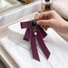 Heritage Style Bow Tie Pearl Adorned Neck Accessory for Sophisticated Events