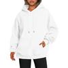 Solid Minimalist Women's Hoodie, Long Sleeve with Pocket Casual Daily Wear Women Hoodies Autumn