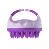 Portable Silicone Shampoo Brush Handheld Round Soft Scalp Massage Hair Brush
