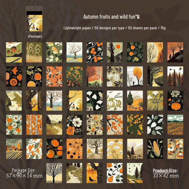 Four Seasons Brilliant Series: Ketchup Girl Sticker Book for Journal Decoration (4 Styles)