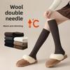 Woolen Calf Socks, Thickened for Autumn and Winter, Thigh-high Socks for Beautiful Legs, Compression Stockings for Women