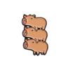 Animal Versatile Capybara Pins Set Perfect For Collectors Looking For Unique Pieces Decorative