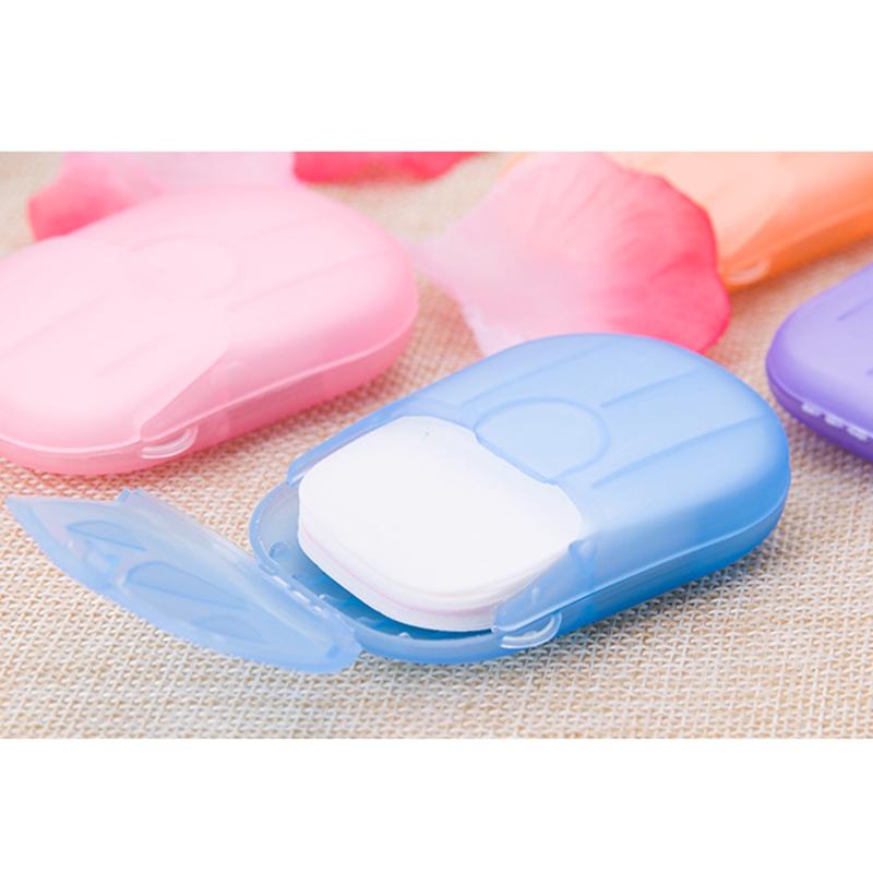 Travel Portable 20pcs Disposable Boxed Soap Paper Foaming Box Mini Paper