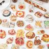 Twilight Washi Stickers: Sweet Breakfast Collection, 50 Sheets, 5 Types, Perfect for DIY.