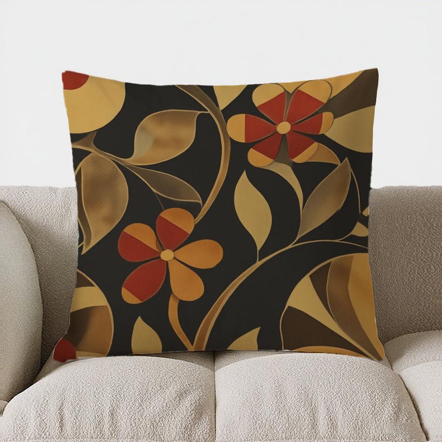 

Home Decor Modern Floral Geometric Pattern Pillow Cover Pattern Cushion Cover Suitable For Sofa Bedroom Car Pillow Cover 40x40cm